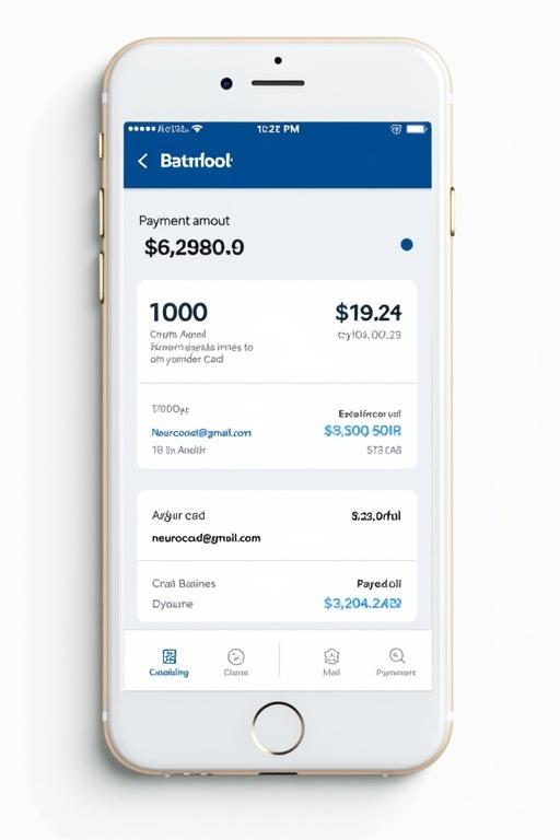 Image shows a smartphone screen displaying a PayPal payment proof with transaction amount of 1000 dollars for neurocodm@gmail.com. Includes payment summary along with account information.