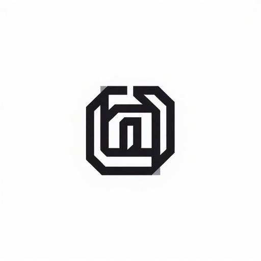 Logo design features the word 'باز' in Arabic square kufic style with geometric shapes. Focus on symmetry and minimalism. Use bold black lines against a white background. Created in vector style to symbolize strength and leadership. Suitable for a travel brand. Clean and powerful composition.