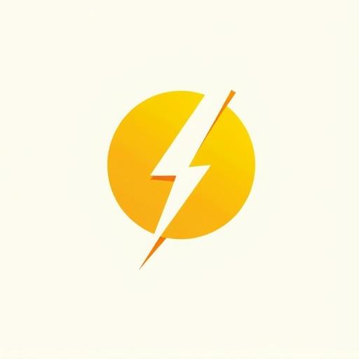 Design logo using bright colors like yellow and white. Incorporate lightning bolt or circuit icon to symbolize electricity. Use modern, readable font. Ensure design is simple and clear.
