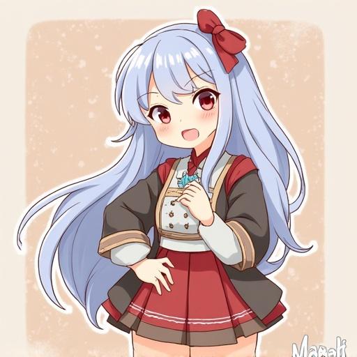 Create an image of a festival in a Ghibli style with a cute character design.