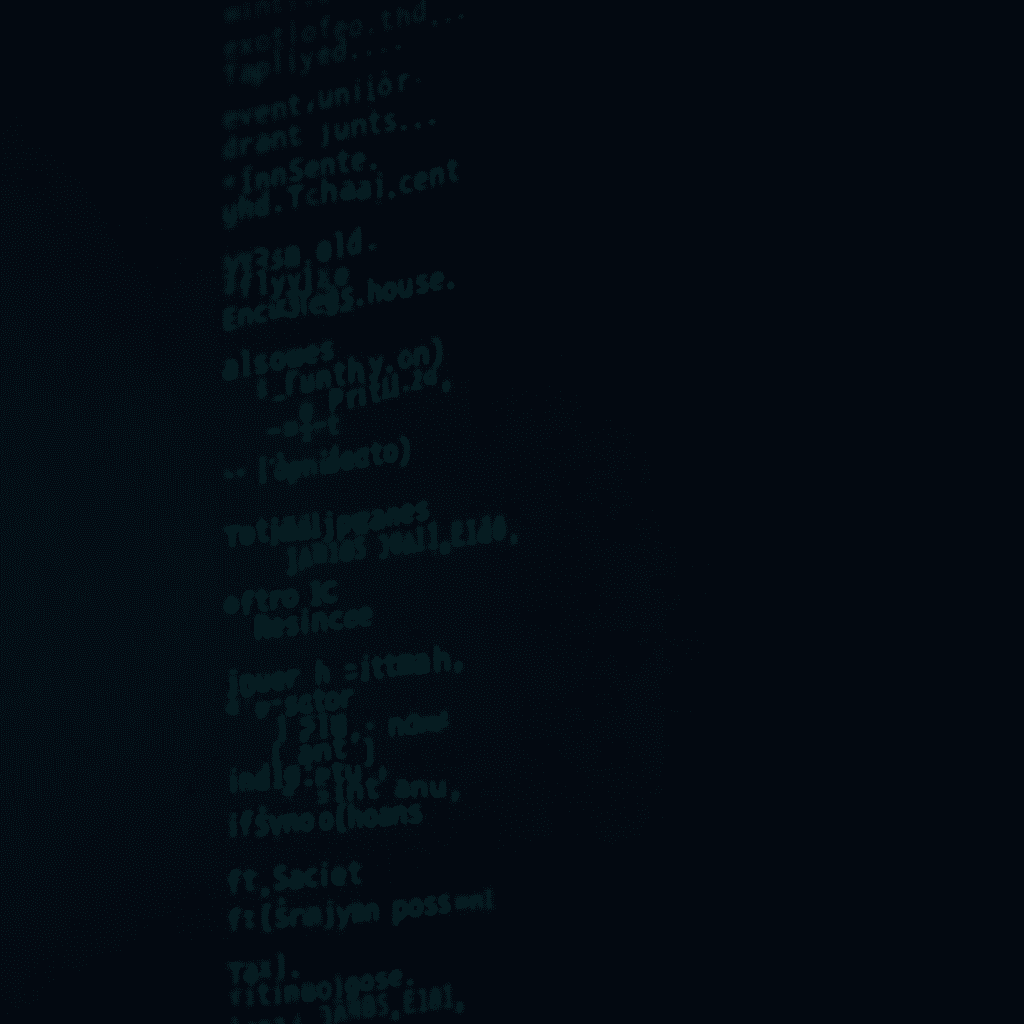 A screen displaying lines of green code on a dark background, resembling a programming interface or command line.