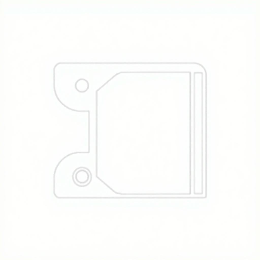 A simplified illustration of an L-bracket design in a DXF format. Shows basic geometry including straight lines and circular hole. Used for engineering and design purposes.