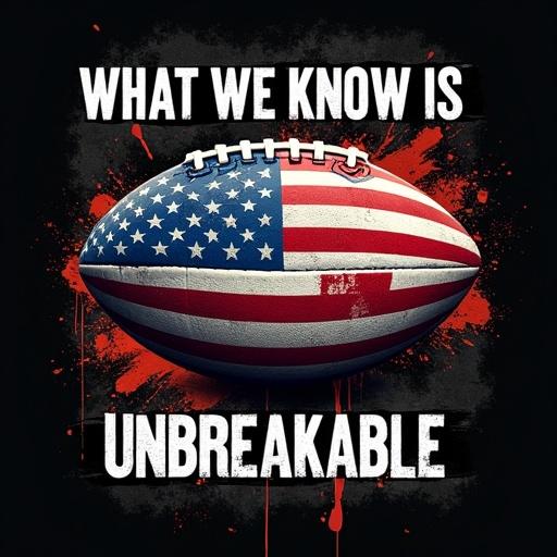 Celebrate American pride and gridiron glory with vintage USA Football T-Shirt design featuring football wrapped in American flag. Ideal for football fans and patriots, emphasizing sports spirit. Strong, bold statements highlight themes of resilience and disruption.
