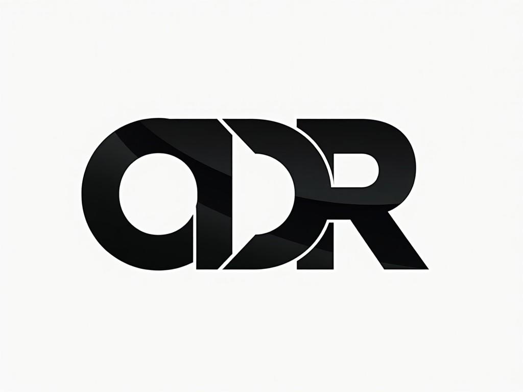 A minimalist logo design featuring the acronym 'ADR' in bold, stylized text on a plain background.