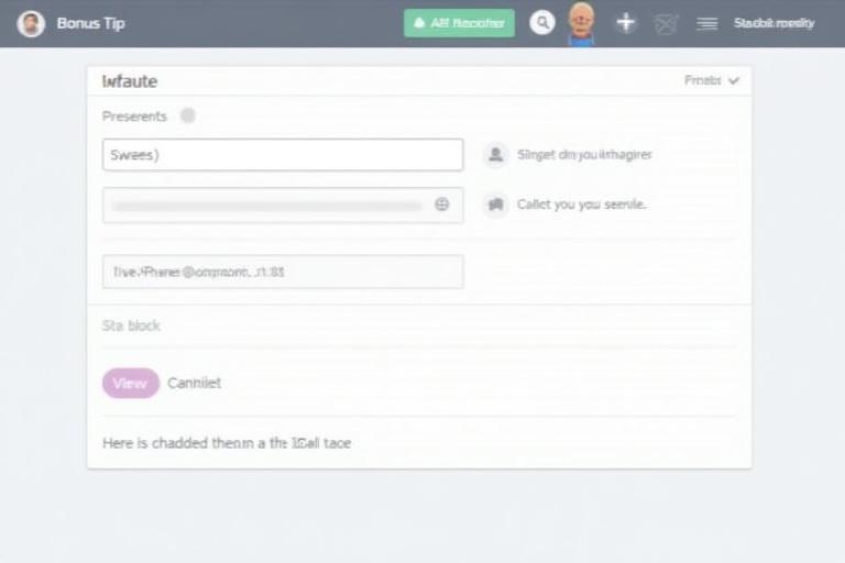 Screenshot of a digital interface showing username and profile picture selection options. The display includes an input field for username. The area for uploading a profile image is visible. There are buttons for actions. Layout is simple and clean.