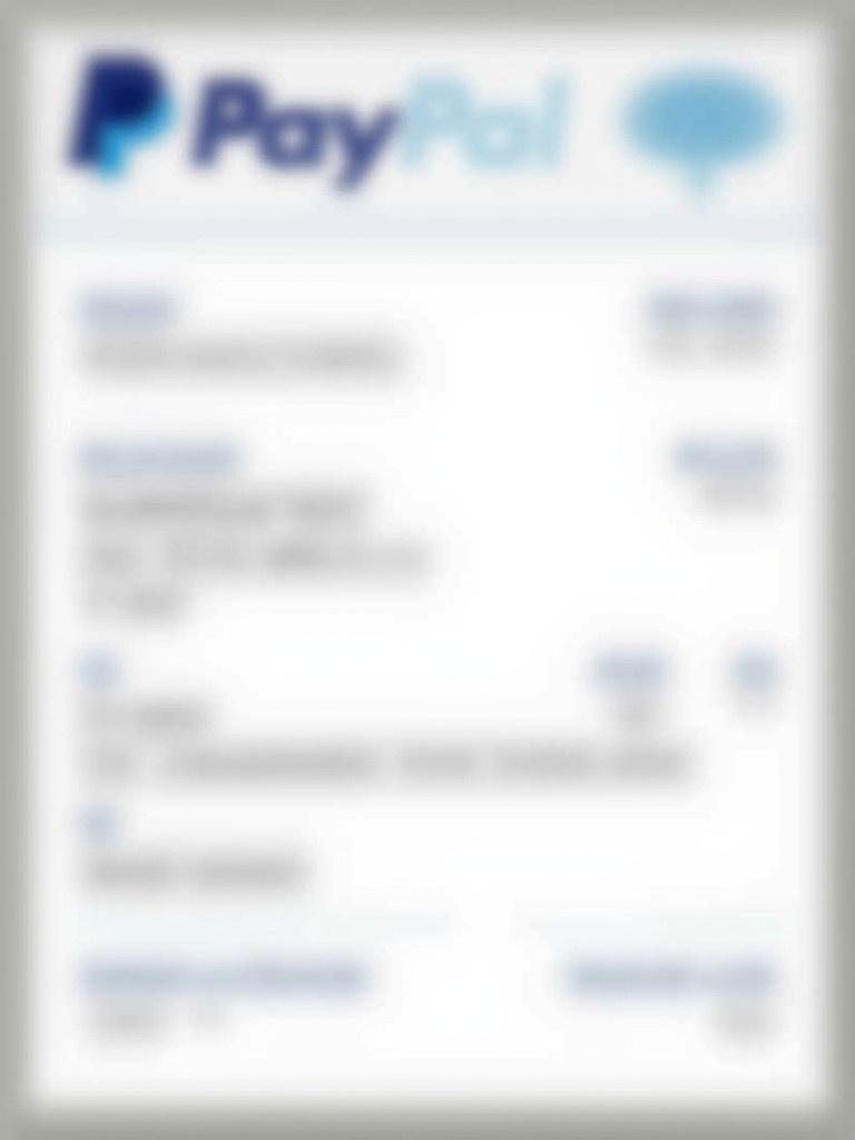 Document displays proof of payment from PayPal directed to Sylvia Summers. Receipt contains recognizable PayPal logo and distinct layout. Transaction amount of $5,500 is clear. Document features payer details and a simplified background.