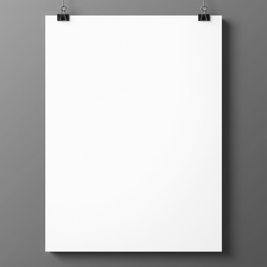 This image features a lined A4 size white page displayed against a simple gray background. The page has a left side margin of 1.5 cm, while the remaining sides have a 1 cm black margin. There are no other elements on the page, making it a perfect blank canvas for various applications. The lighting is even and soft, ensuring no harsh shadows appear on the page. This mockup can be utilized in graphic design, presentations, or educational materials.