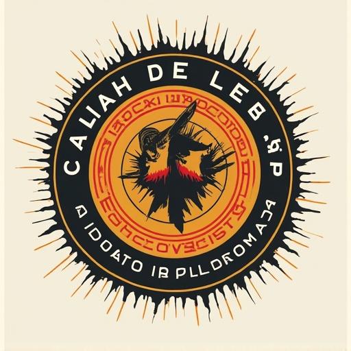 Logo design for a channel about legends and history. Futuristic style inspired by the Portuguese flag.