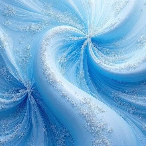 Abstract background with blue and white swirling stripes. Colorful and artistic design.