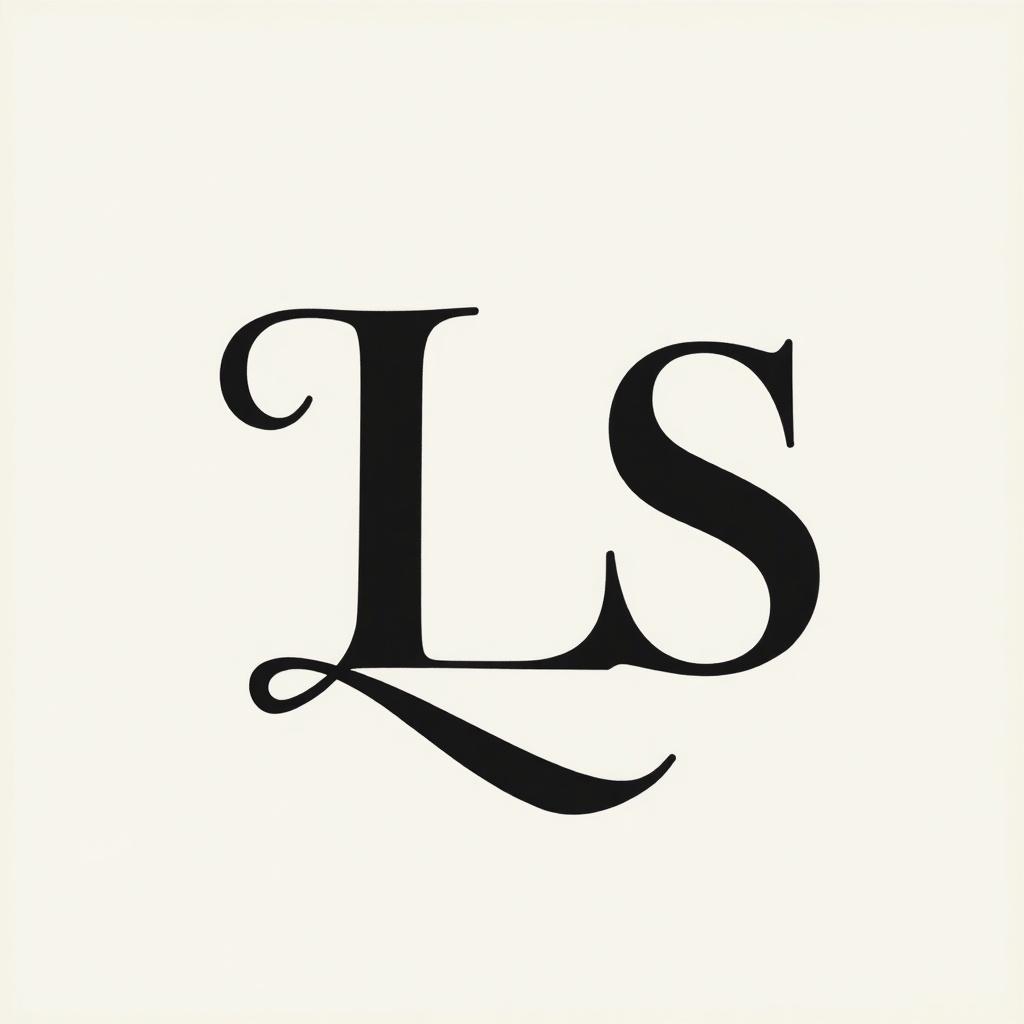 Minimalist logo showcasing the letters L and S in an elegant manner.