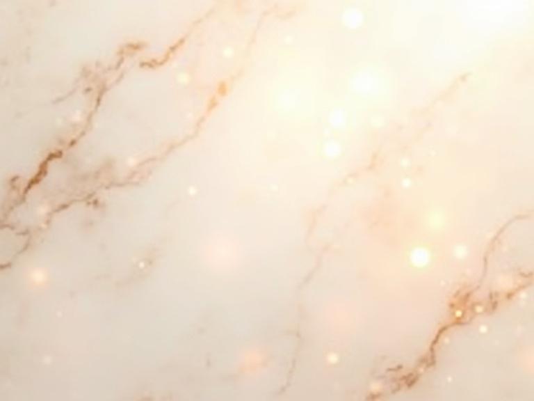 A marble background features pale beige tones. It includes delicate brush-like textures and glowing highlights. The style is dreamy and artistic. Some areas are gently blurred for softness. It creates a romantic and imaginative ambiance. The texture has subtle variations for visual engagement. Suitable for professional presentation slides.