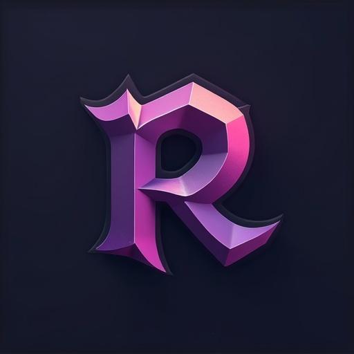 Stylized company logo featuring the letter R. Colors include deep purple and dark gray. A modern, three-dimensional look.