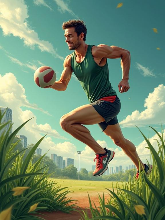 Generate a sporty A4 poster background image for Singapore Athletes with the theme do not use weed it is harmful for our health