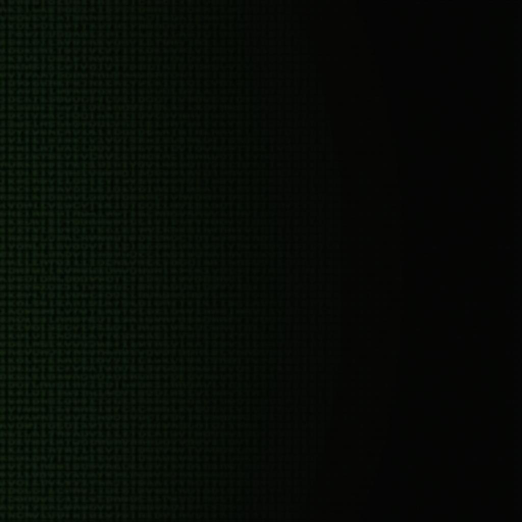 Green text lines of code on a dark screen background.