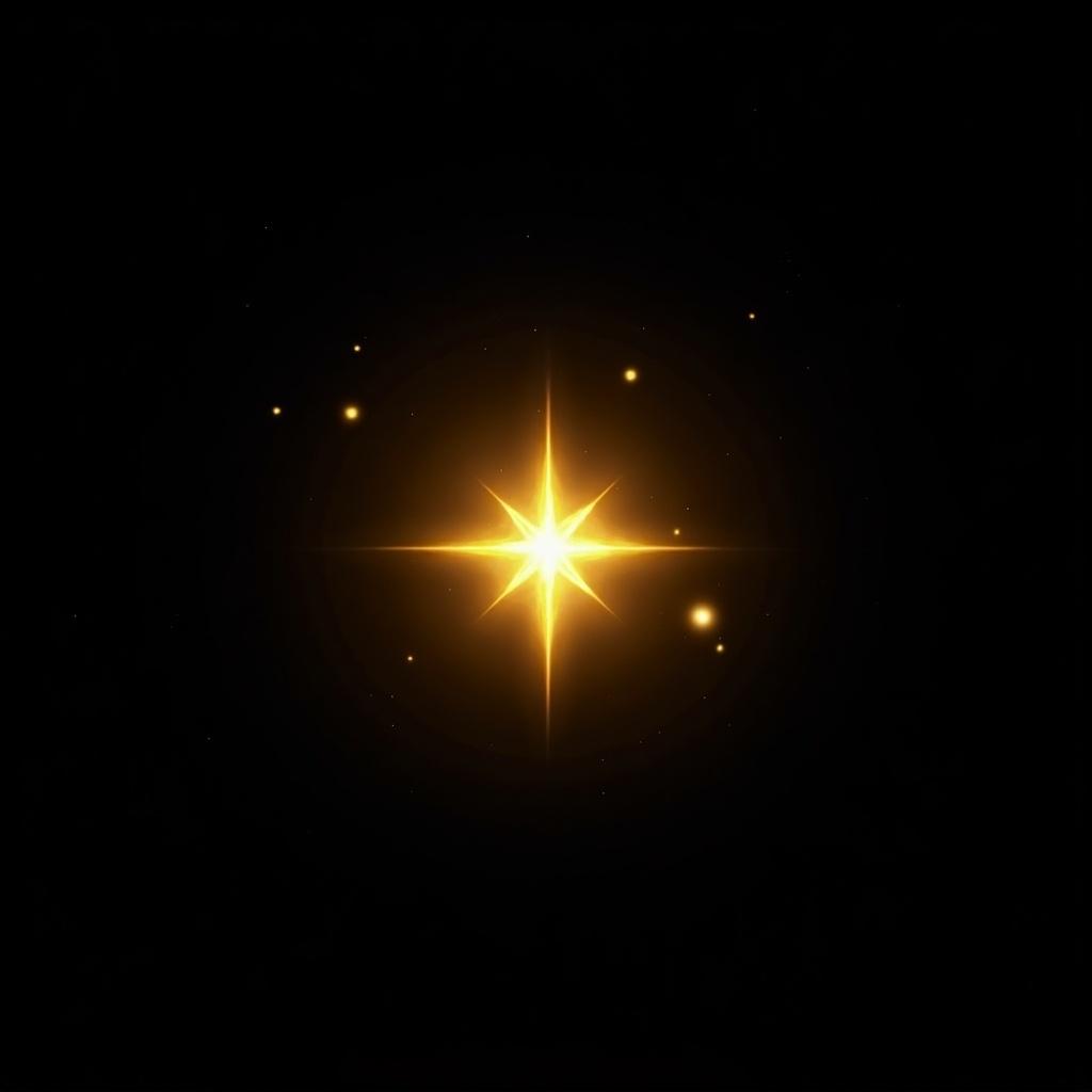 Black background features glowing yellow text that reads Team server og lagring. Design resembles heavens brightest star and integrates with galaxy colors. Overall appearance is pretty and fancy.