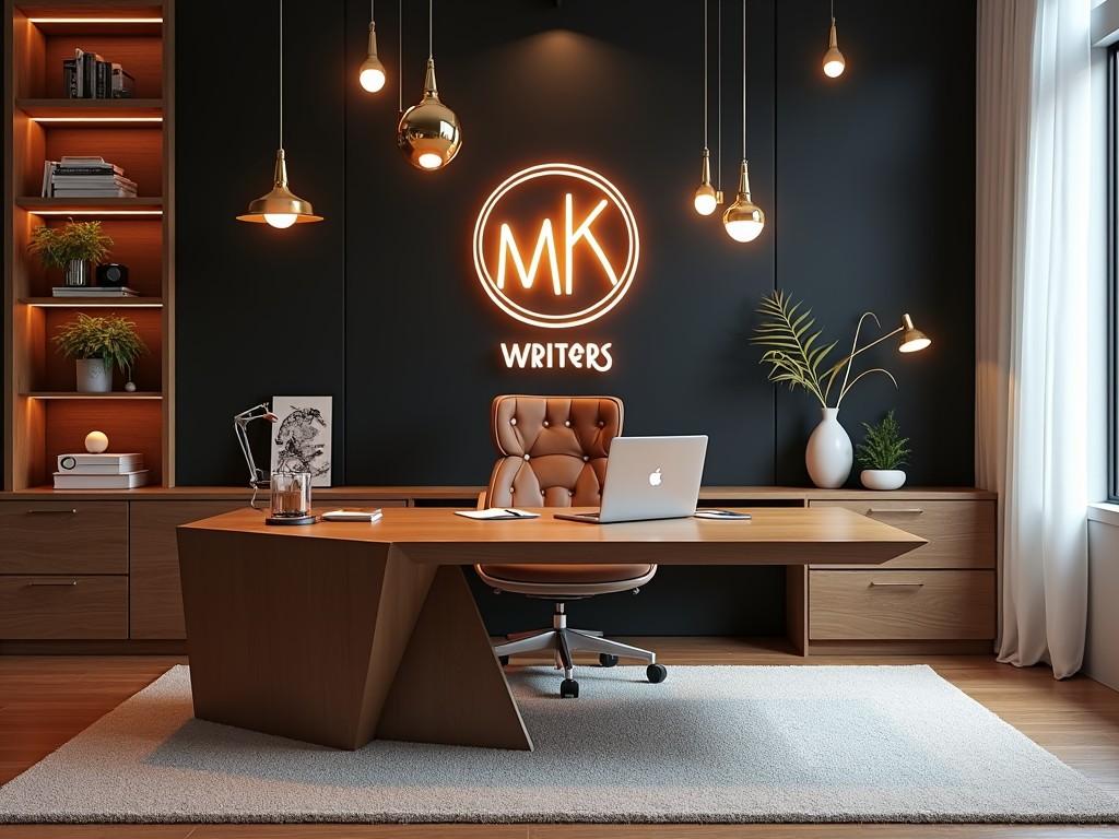 A stylish modern office setup for writers