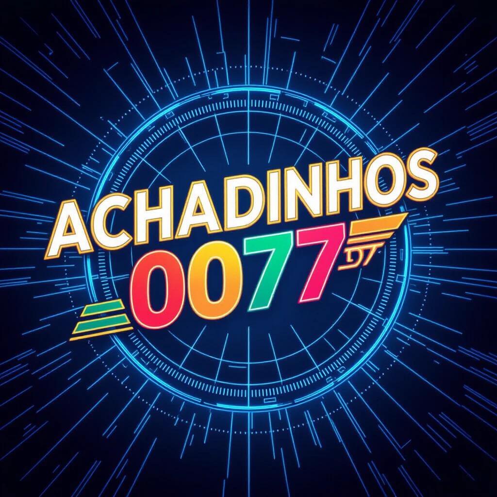 Design a logo for 'Achadinhos Variedades 007'. This is an online sales channel. The style should be ultra futuristic envisioning five years ahead. Use colorful letters that harmonize well together.
