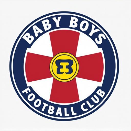 Design a professional logo for a youth football club with a European football style. Include elements like a round emblem, a central letter, and bold colors. Text should be clearly legible and incorporate themes of sportsmanship and teamwork.