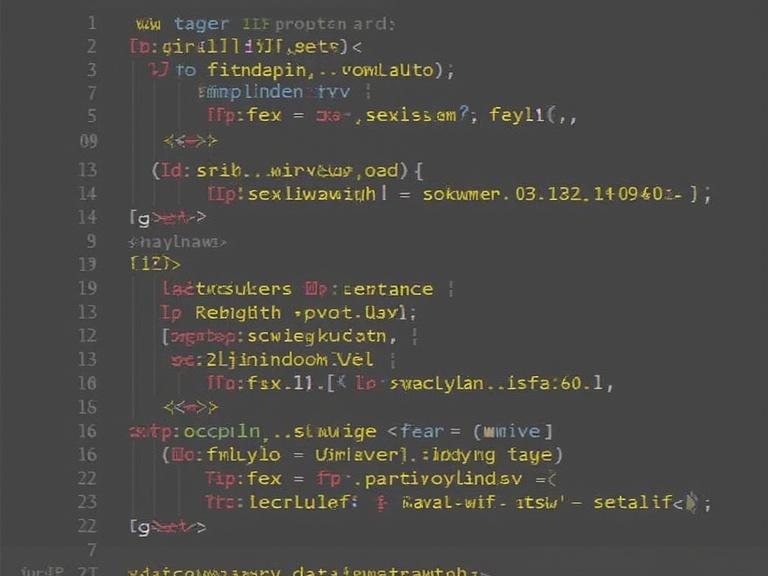 Code snippet in a programming environment showing various functions. Syntax highlighting in use. Code includes elements of programming structures. Displayed in a code editor interface.