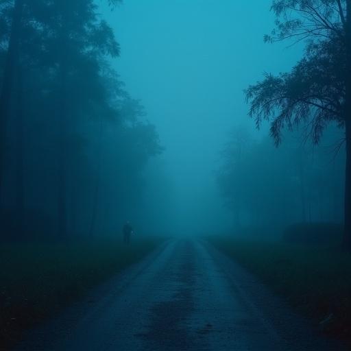 Cinematic vertical style with a simulated 35mm lens and shallow depth of field. High definition with metallic blue lighting and high contrast. Nighttime atmosphere with vapor, fog, and sparks. Tense and dramatic mood.