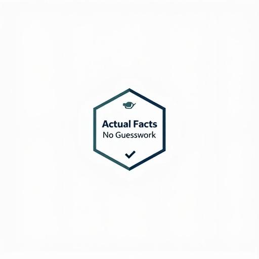 Sleek geometric design featuring centered text in a hexagon with bold typography. Ink pen and checkmark icons in the corners. Monochrome color scheme with dark blue or green accents. Professional and minimalist style with sharp lines.