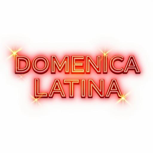 Typography for a movie title inspired by Latin dance. Bold lettering with neon effects. Warm gradient colors with light flares. Elegant border surrounds text. High resolution and cinematic vibe with white background.